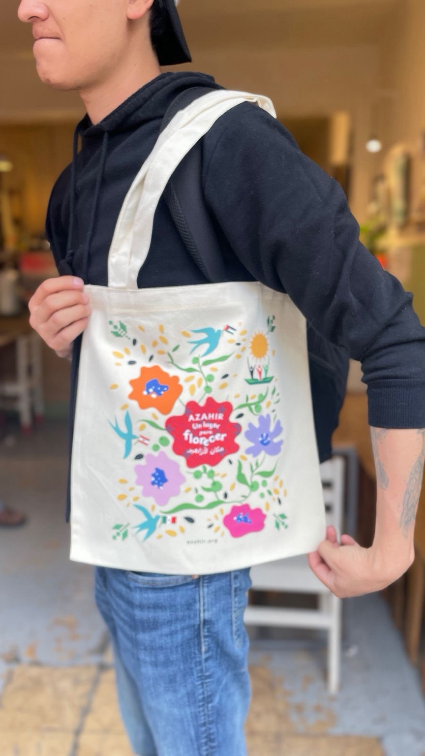 White Azahir Tote